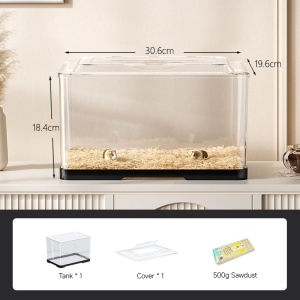 Hamster Cage Hamster Villa Large Acrylic Hamster Cage 360° Viewing Cage Kandang Hamster Sangkar Hamster 仓鼠笼