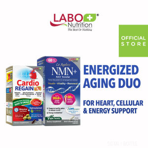 [Energized Aging Bundle] LABO Nutrition CardioREGAIN EX and Le Ageless NMN+ | for Heart Health Energy & Anti Aging Energy Metabolism Youth & Vitality Rejuvenator for Cellular Repair and Healthy Aging Supplement • Made in Japan