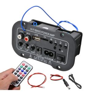 12V/24V 220V Digital Bluetooth Stereo D50 Amplifier Board Subwoofer  Fiber Input ual Microphone Karaoke USB Audio Car stereo