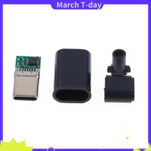 March บอร์ดล่อ5A pd qc ราคาถูกชาร์จเร็วโมดูล5V 9V 12V 15V 20V PD 2 3.0 DC สายทริกเกอร์ USB Type-C ตัวผู้ปลั๊กต่อการชาร์จ QC4