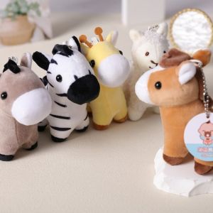 DOWNA Phong cách hoạt hình Đồ chơi nhồi bông hình thú Thiết kế đẹp mắt Kích thước nhỏ Móc khóa thú nhồi bông Thiết kế Chất liệu mềm mại Búp bê nhồi bông mềm mại Quà tặng sinh viên