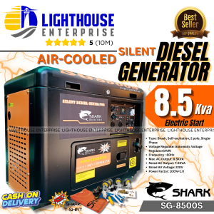 SHARK 8.5KVA 8500W Air-cooled Silent Type  Diesel Generator with Accessories (SG-8500S) LIGHTHOUSE ENTERPRISE