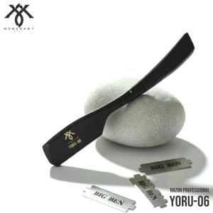 Pisau Cukur Jenggot Kumis Rambut Stainless Professional Razor Shaving Silet MORANAMI YORU-06