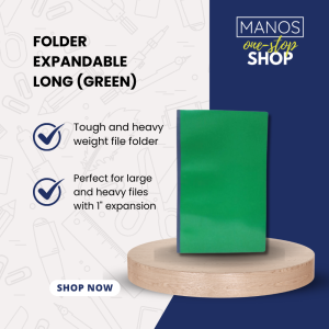 FOLDER EXPANDABLE P/X GREEN / LONG / PC