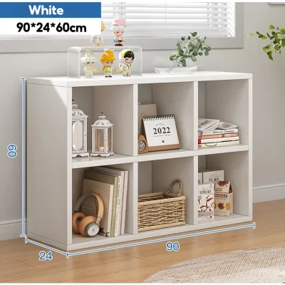 Sofa Side Cabinet Living Room Partition Storage Low Cabinet Grid Cabinet Floor Standing Storage Cabinet Integrated Wall Mounted Bay Window Bookshelf Space Saving Multifunctional Home Organizer For Small Apartment