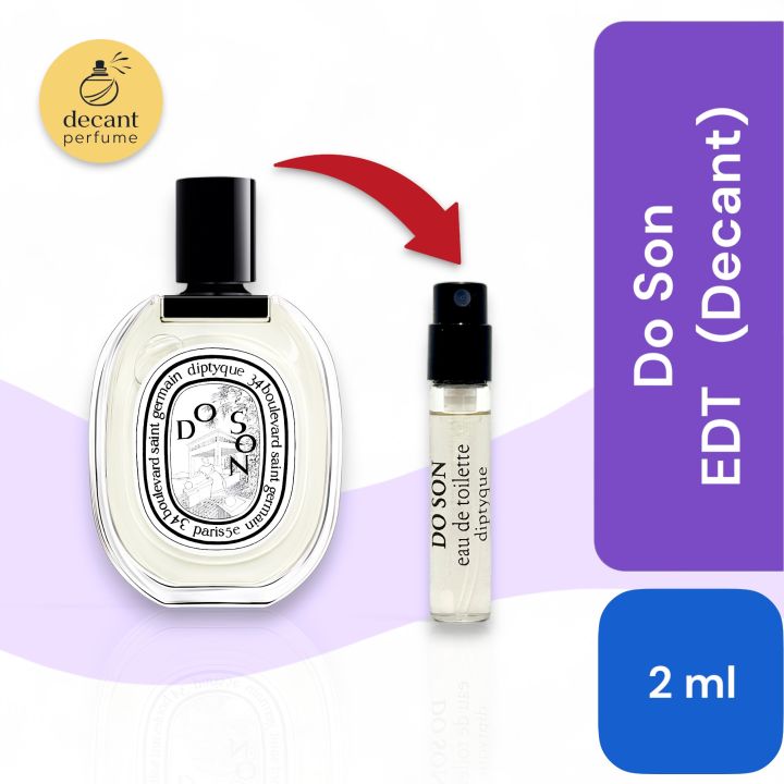 Diptyque Do Son EDT 2ml Vial Travel Perfume Sample Fragrance 杜桑