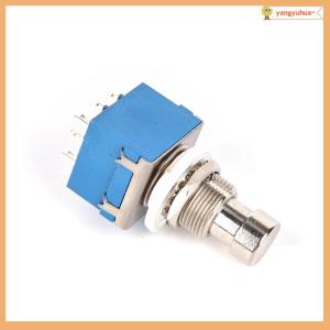 yangyuhua 1 hộp bàn đạp hiệu ứng guitar 3 chân 9 chân Công tắc kim loại chân đế màu xanh dương