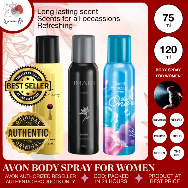 Body Spray For Women, Avon Imari, Far Away, Sweet Honesty Spray 75 ML, 120  ML WomenPH Shop Lazada PH - Main Image