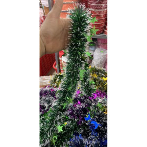 Dây Kim Tuyến Đuôi Chồn Trăng Sao  Dây Thông Noel Nhiều Màu Sắc . Phụ Kiện Trang Trí Noel Cây Thông