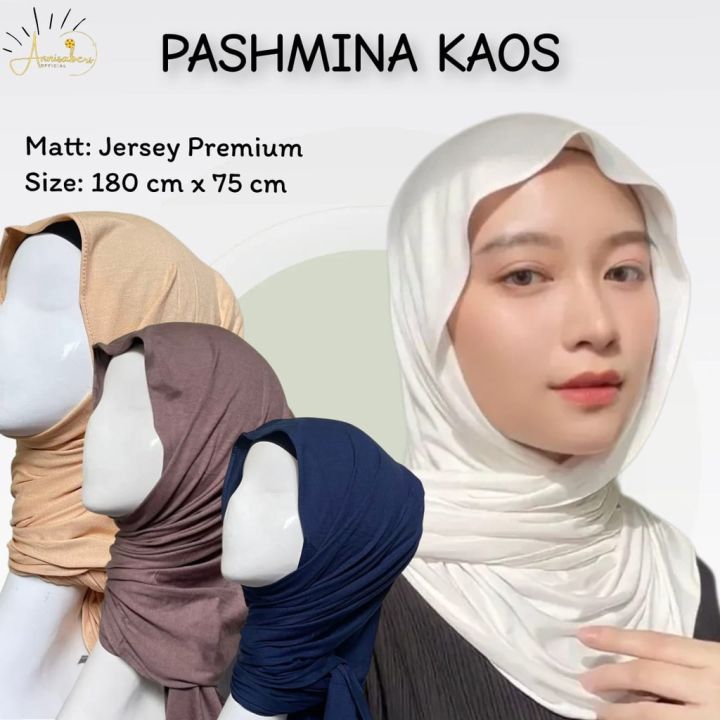 PASHMINA KAOS PASHMINA JERSEY PREMIUM STRETCH Pashmina Turkey