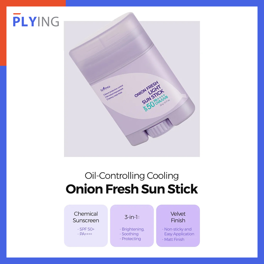 Isntree Onion Fresh Light Sun Stick 50ml SPF50+ PA++++(Pelle mista/grassa) Protezione solare Protezione solare Cura delle imperfezioni_voghion.com