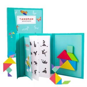 Magnetic 3D Tangram Puzzle For Kids Birthday Party Gift Childrens Day Goodie Bag Travel Games Montessori Toys