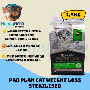 Pro Plan Adult Sterilised/Weight Loss 1.5KG Khusus Kucing Obesitas