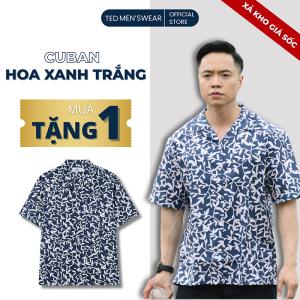 [ Mua 1 áo tặng 1 áo ] Sơ Mi Cộc Tay Nam Chất Vải Cotton - Thoáng Mát Lịch Lãm -  Ted MenSwear