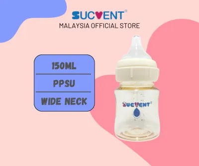 SucVent Anti-Colic PPSU Baby Feeding / Milk Bottle (150ML & 240ML)