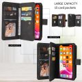 New Phone Case For iPhone 15 15 Pro 15 Plus 15 Pro Max Magnetic Leather Wallet 15 Card Slot Flip Cover Casing. 