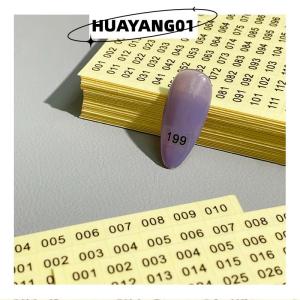 HUAYANG01 [HOT FASHION] สติกเกอร์ติดฉลากตัวเลขเลเซอร์กันน้ำ1 4แผ่นสำหรับงานฝีมือแบบ DIY มีกาวในตัวสีทาเล็บลิปสติก
