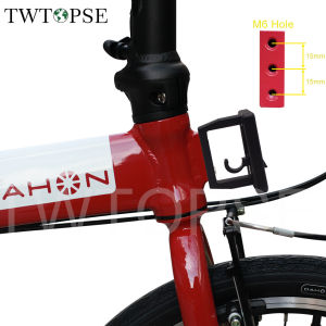 TWTOPSE Giỏ Đựng Xe Đạp Gấp Được Cho Xe Đạp Giỏ Đựng Trước Cho 2 3 Lỗ Brompton Dahon 3SIXTY PIKES CAMP Tern JAVA Fnhon Crius Túi Đựng Xe Đạp Gấp Được Phụ Kiện Gắn Xe Đạp