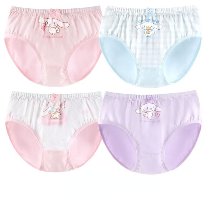 My Melody & Cinnamoroll Cute Girls Cotton Panties Briefs Women's Underwear  Daily
