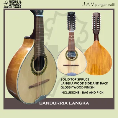 BANDURRIA ( ACACIA WOOD AND LANKGA WOOD) BY: JR LUMANOG GUITARS
