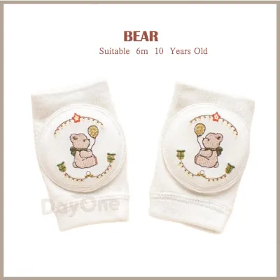 Day One 🍃 【6M–10Y】 Korea Baby & Kids Knee Pads | Anti-Collision Crawling Knee Protection Pelindung Lutut Bayi Kanak