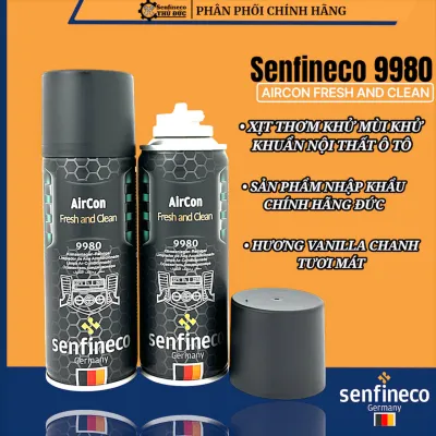 Khử Mùi Kháng Khuẩn Dàn Lạnh ô tô - Senfineco 9980 AirCon Fresh And Clean [200ML]