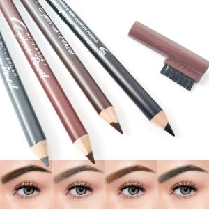 TEN Double-Ended Eyebrow Pencil Long Lasting Waterproof Eyebrow Tool Professional Sweat Proof Brow Comb Brush Cosmetics Use