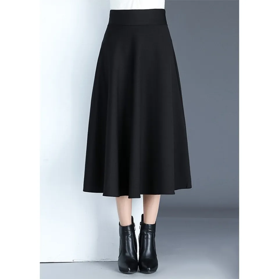 Chân váy xòe dài ĐEn - Thời trang công sở | Lazada.vn