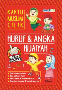 Kartu Belajar Praktis Anak Muslim Cilik Huruf & Angka Hijaiyah