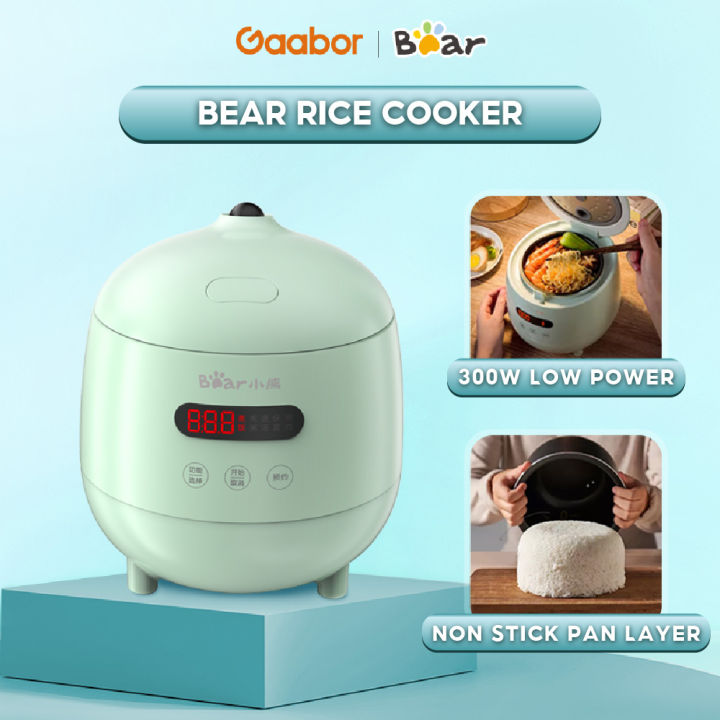 GAABOR x BEAR 1.2L Mini Rice Cooker 300WLow Power Nonstick pan