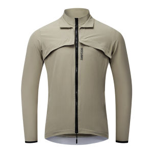 WOSAWE Men Cycling Jacket Windproof Waterproof Breathable Detachable Sleeve Sports Bike Jersey
