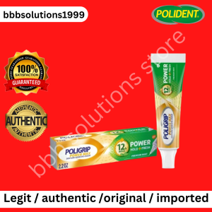 POLIGRIP POWER MAX POWER HOLD FRESH DENTURE ADHESIVE PREMIUM PEPPERMINT 62.4g