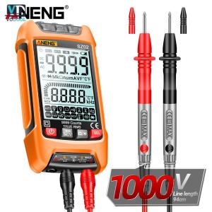 [Uetech]เครื่องวัดไฟฟ้าดิจิตอล 9999 นับ ความจุไฟฟ้าอัตโนมัติ โหมด True RMS NCV จอ LCD สำหรับช่างไฟฟ้าและงานซ่อมบำรุงบ้าน