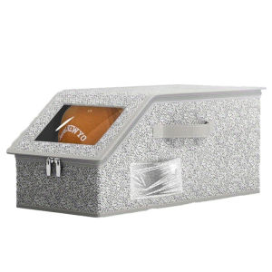 Large Capacity Hat Storage Box with Zipper Dustproof Foldable Organizer Multifunctional Storage Container Essential for Home Organization