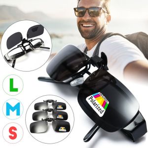 ARTMU Fashion Outdoor Fishing UV Protection Driving Night Vision Clipon Flip Up Eyewear Clip-on Sunglasses Polarized Eyeglasses Eyeglasses Lenses