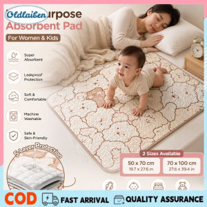 Oldlaiben Menstrual Leakproof Underpads Absorbent Washable Reusable Non Slip Mattress Protector Adult Baby