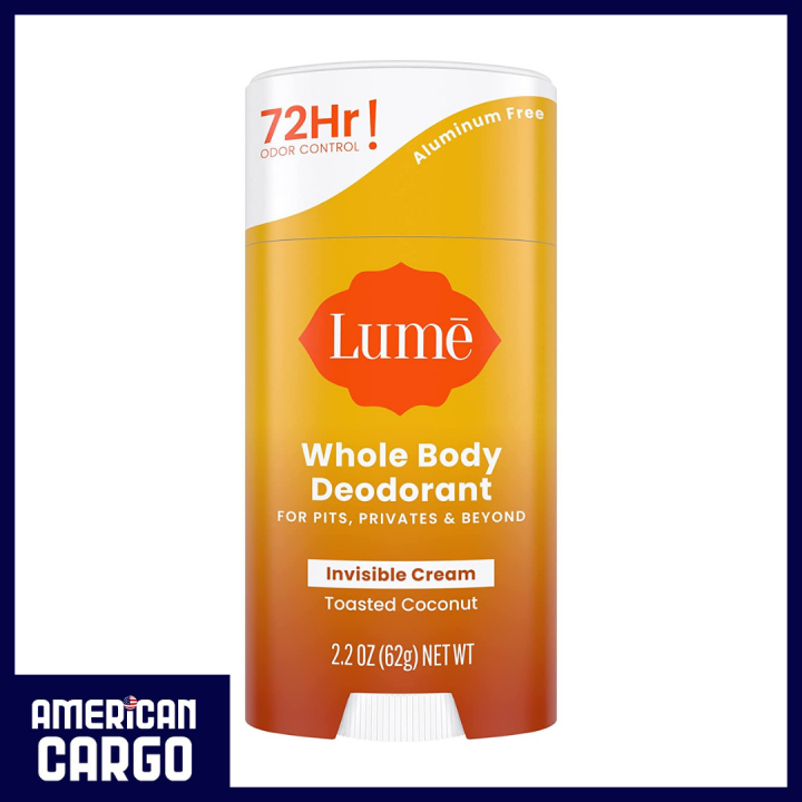 Lume Whole Body Deodorant Invisible Cream Stick Toasted Coconut 22 Ounce 62g Lazada Ph 8859