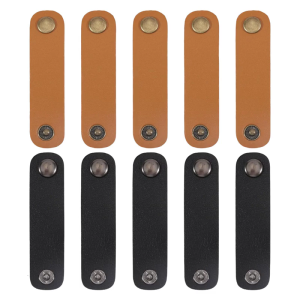 10Pcs Scarf Holders Button PU Leather Fasteners Clip Without Residues Designs for Fashion Accessories and Gift