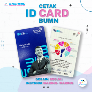 Cetak Custom Print UV DESIGN ID CARD BUMN