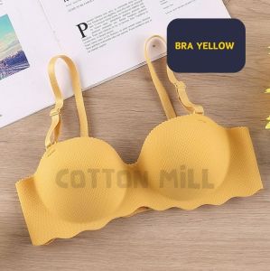 #PSHB 【ready stock】NO wire seamless wireless push up women bra BRA HALF 1/2 CUP AB SIZE NO WIRE SEAMLESS WIRELES