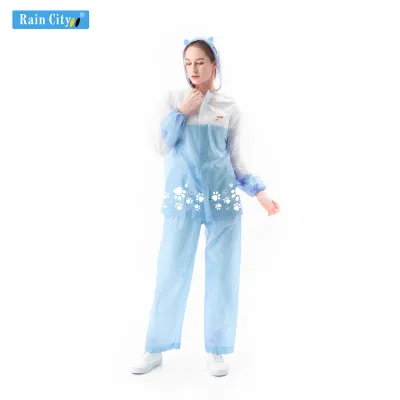 Jas Hujan Poncho Celana Kitty - Raincity 70073