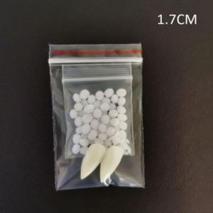 EO4MD 1 Pair Resin Resin Fangs Adhesive Simulated Fake Teeth Repair Teeth with Solid Glue Dentures Halloween