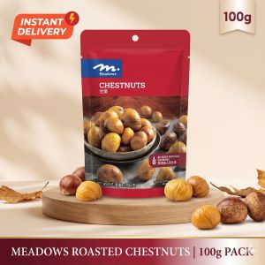 Meadows Roasted Chestnuts 100g (甘栗) - Ready to Eat Healthy Snack No Artificial Colorings