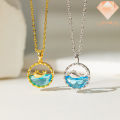 Ladamas Kalung Titanium Liontin Ikan Lumba-Lumba Imut Dan Mewah Beriklau KT48. 