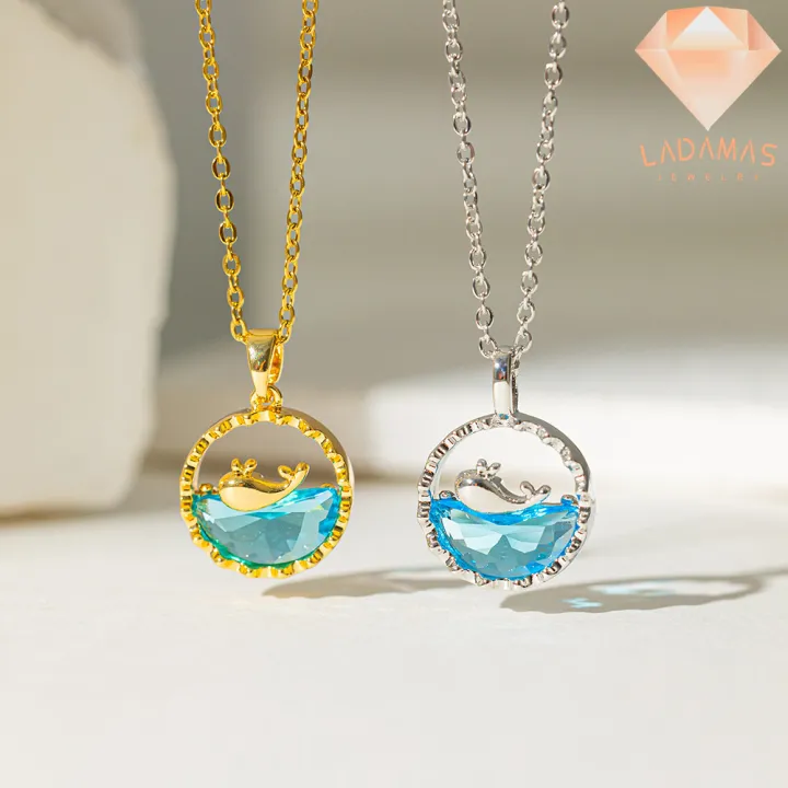 Ladamas%20Kalung%20Titanium%20Liontin%20Ikan%20Lumba-Lumba%20Imut%20Dan%20Mewah%20Beriklau%20KT48%20-%20Image%202