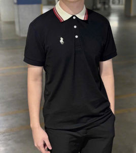Áo polo nam thêu Ngựa vải poly co giãn 4 chiều thoải mái _MLCL