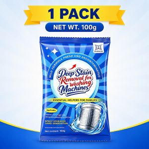 Washing machine tub cleaning powder 100g deep cleaning agent mildew preventer deodorizer and scale remover household washing machine cleaning products