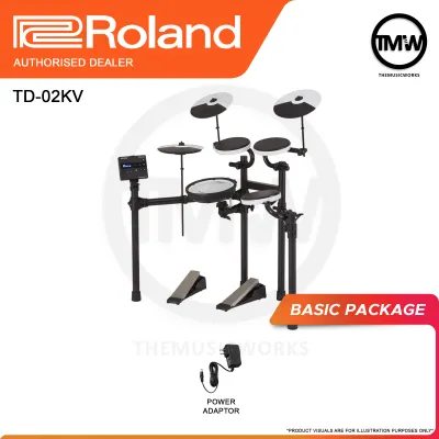 Roland Electronic Drums TD-02KV Digital Drum TD 02KV TD02KV Absolute Piano The Music Works [PREORDER]