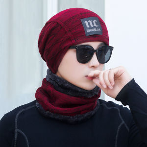 TOPI KUPLUK + SYAL : RAIKONEN - beanie topi musim dingin winter caps topi pria