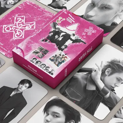 55pcs/box TXT Photocards 7TH YEAR Album KPOP LOMO Card Collection Card